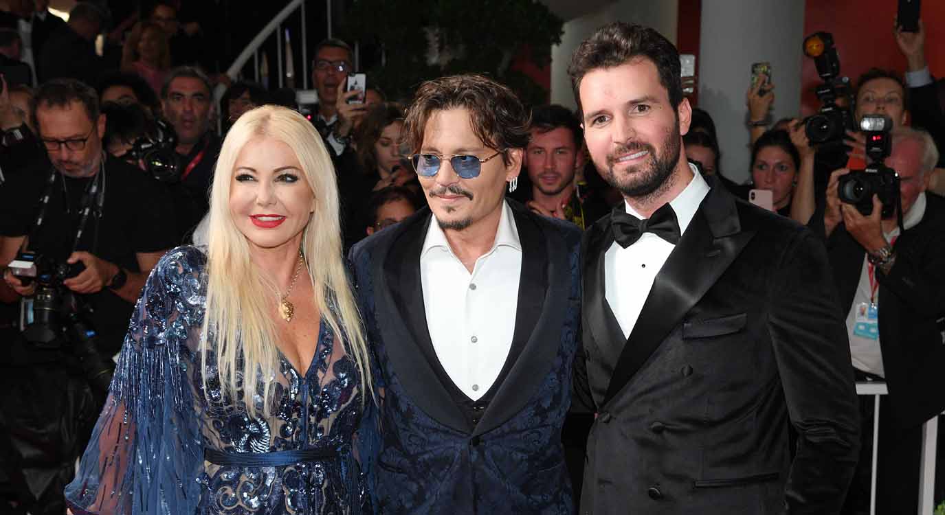 Johnny Depp in Serbia accompanied by Lady Monika Bacardi and Andrea Iervolino